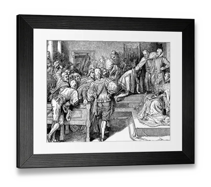 Framed Print : The voluntary retirement and abdication of Charles V Framed Print : The voluntary retirement and abdication of Charles V