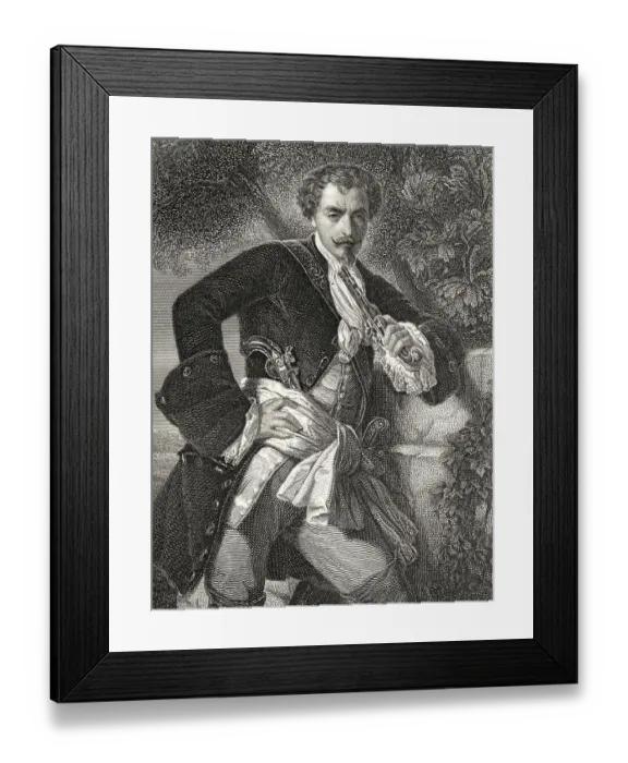 Framed Print : Charles Moor, character from the drama The Robbers by Friedrich Schiller Framed Print : Charles Moor, character from the drama The Robbers by Friedrich Schiller