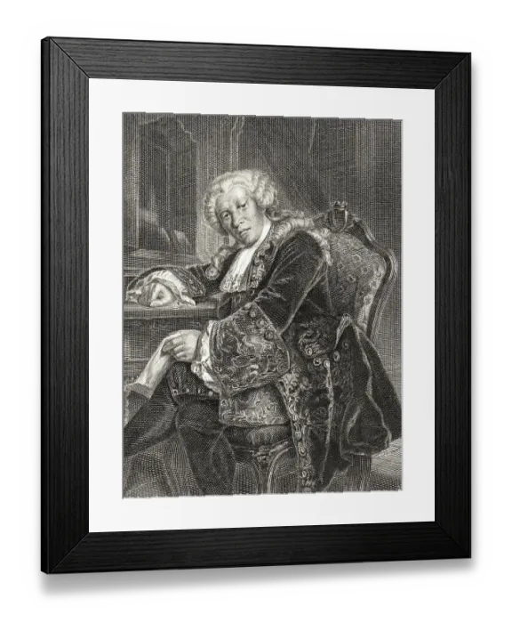 Framed Print : Franz Moor, character from the drama The Robbers by Friedrich Schiller