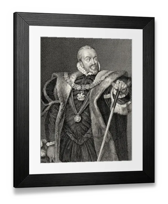 Framed Print : William Cecil, 1. Baron Burghley