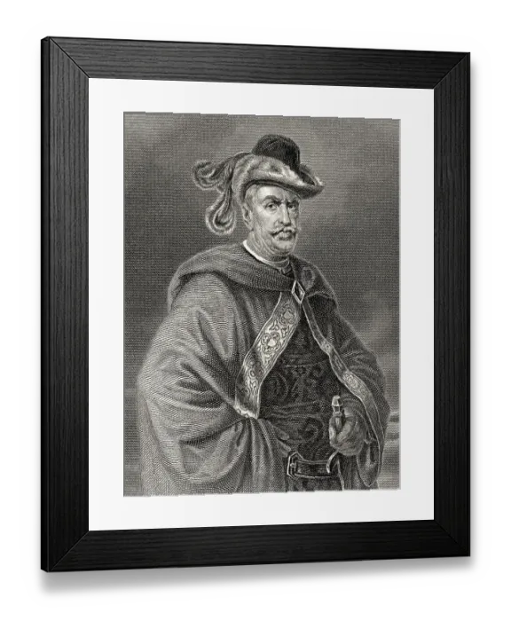Framed Print : Tyrant Hermann Gessler, Governor of the Swiss cantons Framed Print : Tyrant Hermann Gessler, Governor of the Swiss cantons
