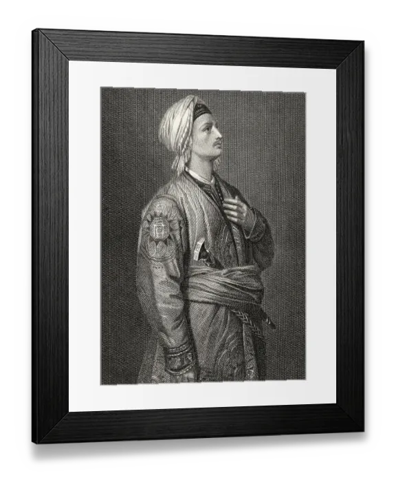 Framed Print : Prince Calaf, character from the drama Turandot by Friedrich Schiller Framed Print : Prince Calaf, character from the drama Turandot by Friedrich Schiller