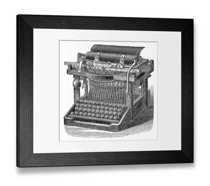 Framed Print : Historical illustration, 19th Century
