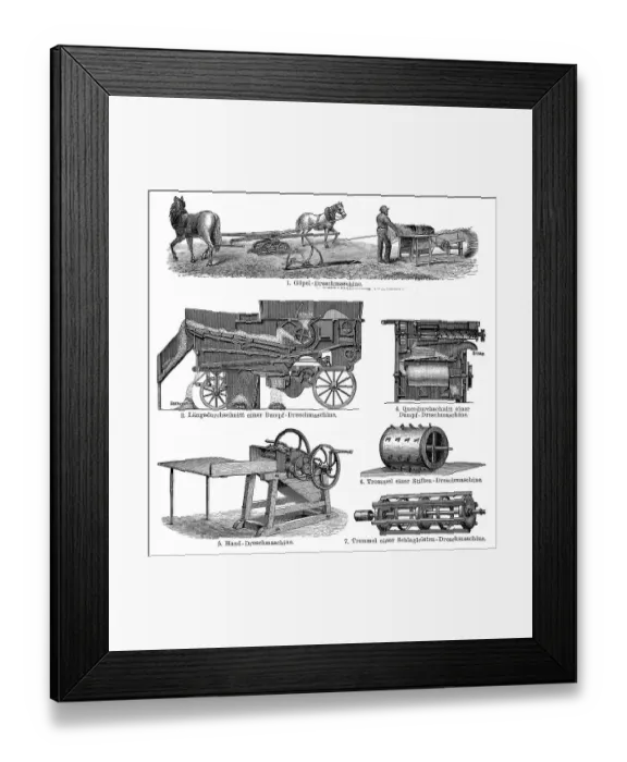 Framed Print : Historical graphic representation