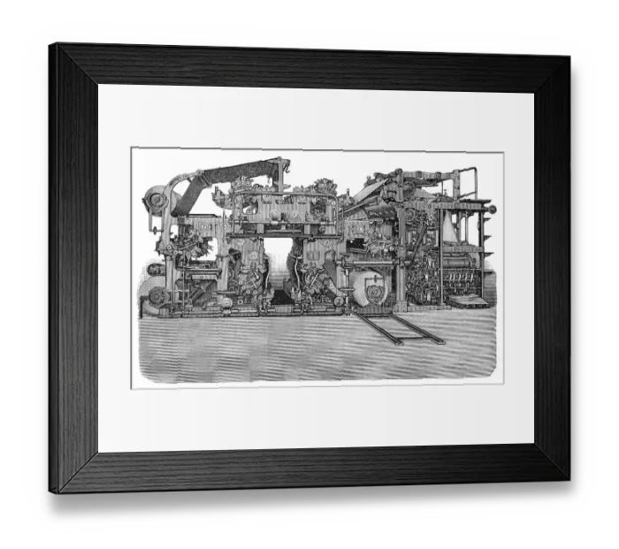 Framed Print : Historical illustration, 19th Century
