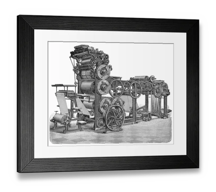 Framed Print : Historical illustration, 19th Century