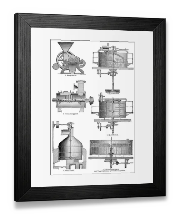 Framed Print : Historic illustration, 19th century Framed Print : Historic illustration, 19th century