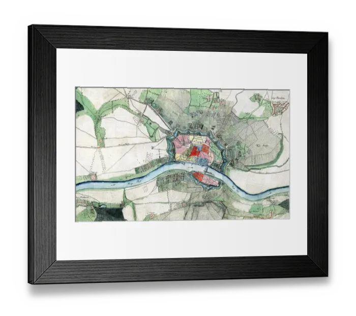 Framed Print : Historical cityscape, Frankfurt am Main