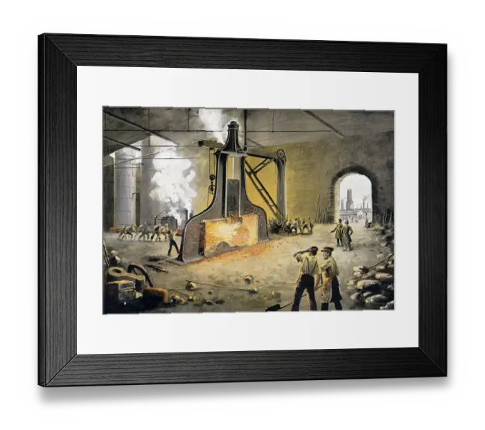 Framed Print : James Nasmyth's patent steam hammer Framed Print : James Nasmyth's patent steam hammer