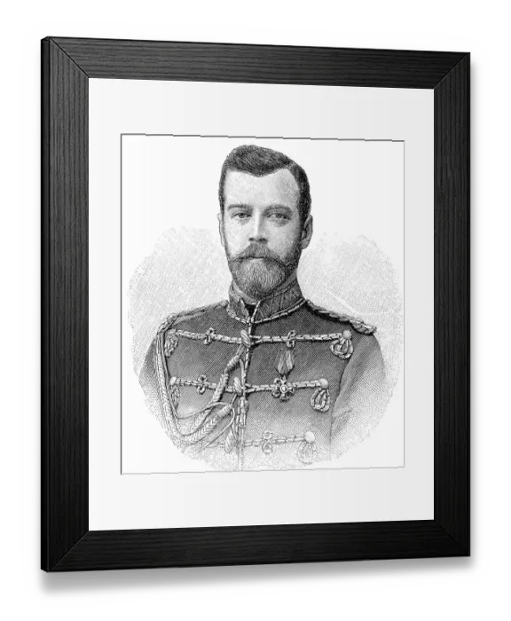 Framed Print : Nicholas II, or Nikolay Alexandrovich Romanov