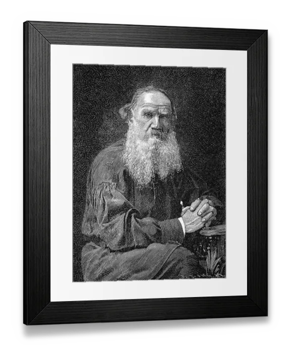 Framed Print : Count Lev Nikolayevich Tolstoy or Leo Tolstoy Framed Print : Count Lev Nikolayevich Tolstoy or Leo Tolstoy