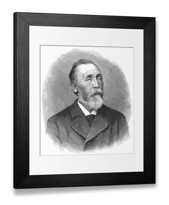 Framed Print : Portrait of Ernst Heinrich Wilhelm von Stephan Framed Print : Portrait of Ernst Heinrich Wilhelm von Stephan