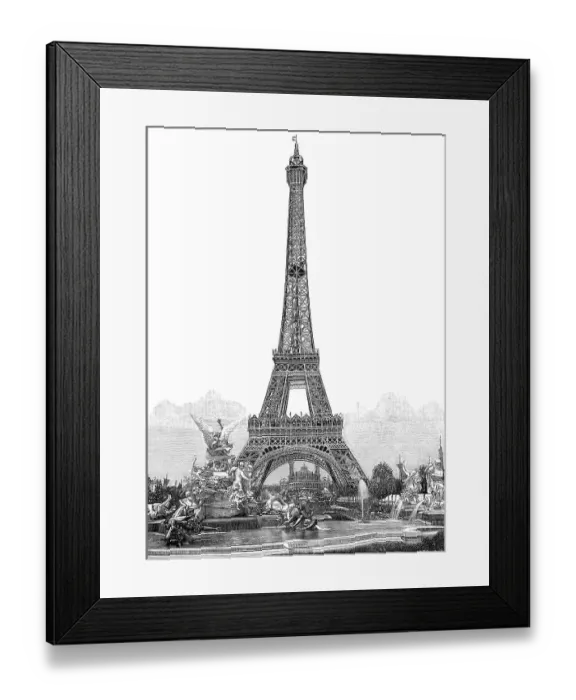 Framed Print : The Eiffel Tower, Exposition Universelle Framed Print : The Eiffel Tower, Exposition Universelle