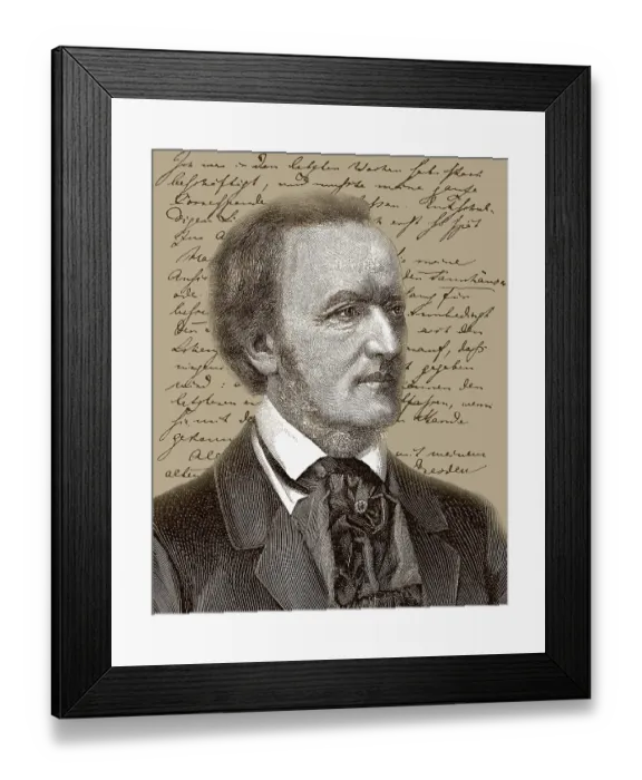 Framed Print : Wilhelm Richard Wagner 1813 - 1883 Framed Print : Wilhelm Richard Wagner 1813 - 1883