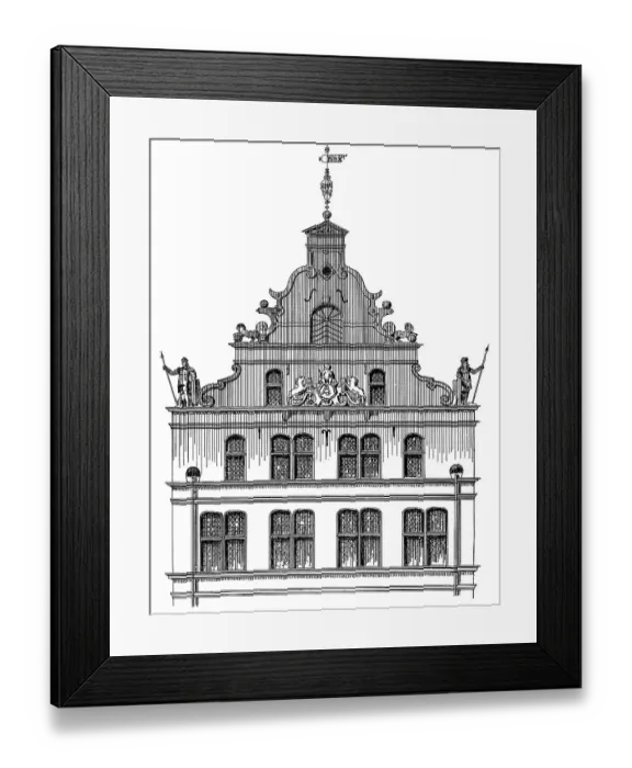 Framed Print : Historical architectural illustration from the 19th Century Framed Print : Historical architectural illustration from the 19th Century