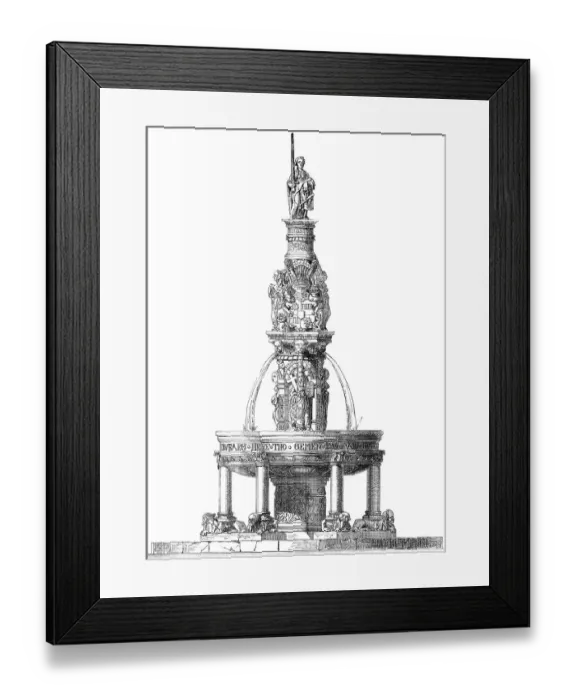 Framed Print : Historical architectural illustration from the 19th Century Framed Print : Historical architectural illustration from the 19th Century