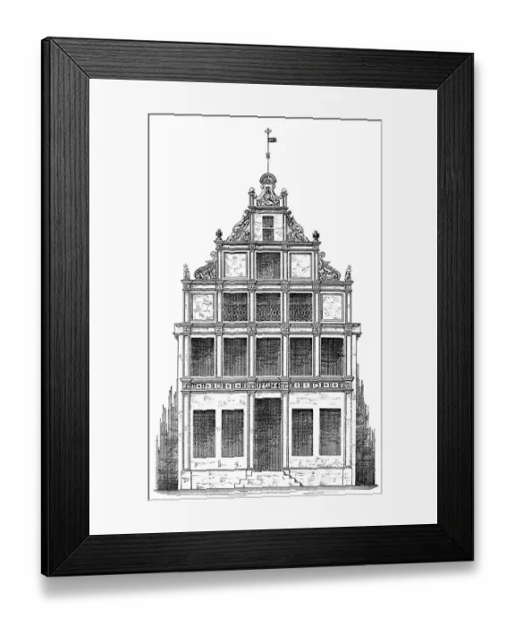 Framed Print : Historical architectural illustration from the 19th Century Framed Print : Historical architectural illustration from the 19th Century