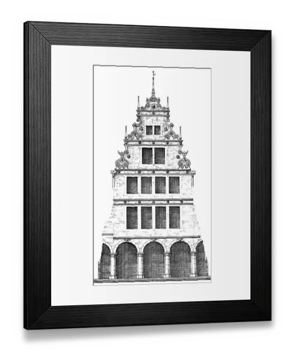 Framed Print : Historical architectural illustration from the 19th Century Framed Print : Historical architectural illustration from the 19th Century