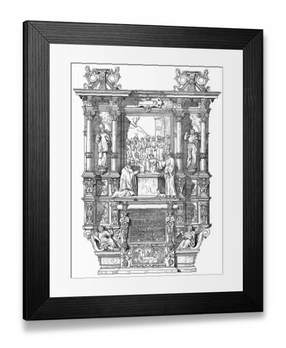Framed Print : Historical architectural illustration from the 19th Century Framed Print : Historical architectural illustration from the 19th Century