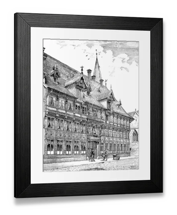 Framed Print : Historical architectural illustration from the 19th Century Framed Print : Historical architectural illustration from the 19th Century
