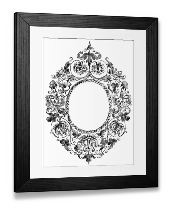 Framed Print : German Renaissance style, historical illustration from the 19th Century