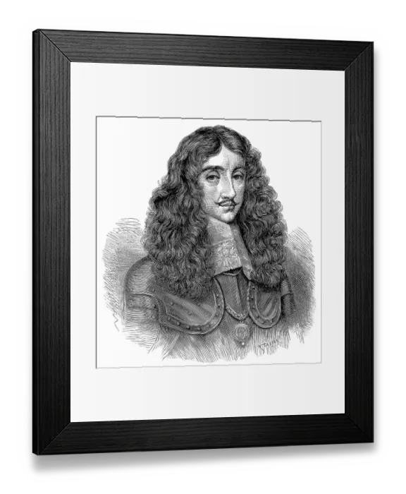 Framed Print : Charles II, 1630 - 1685, king of England