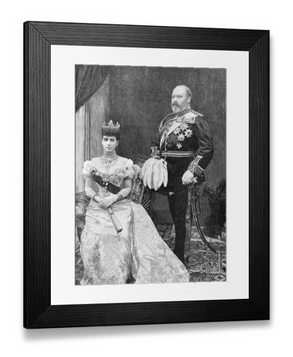 Framed Print : Edward VII or Albert Edward, 1841 - 1910