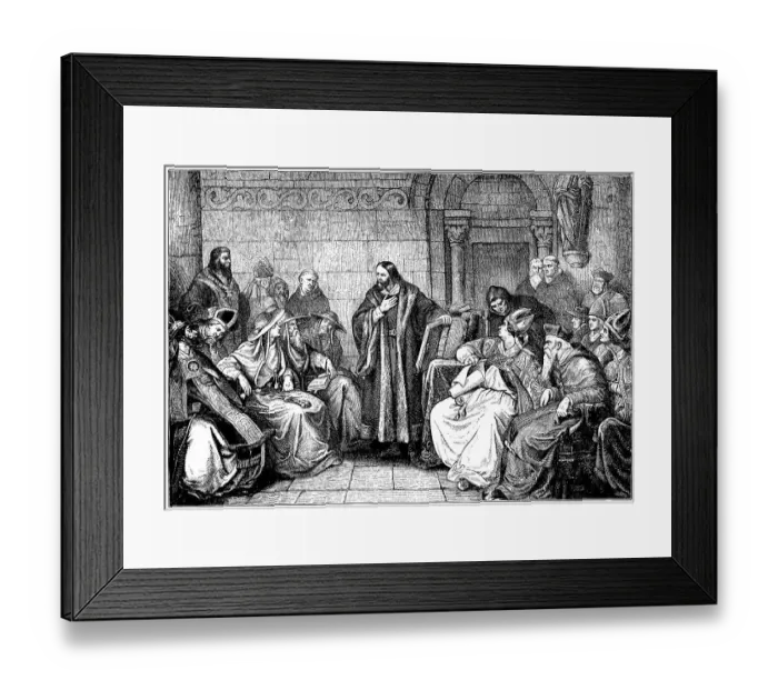 Framed Print : Historische Zeichnung, Jan Hus oder Johannes Huss Framed Print : Historische Zeichnung, Jan Hus oder Johannes Huss