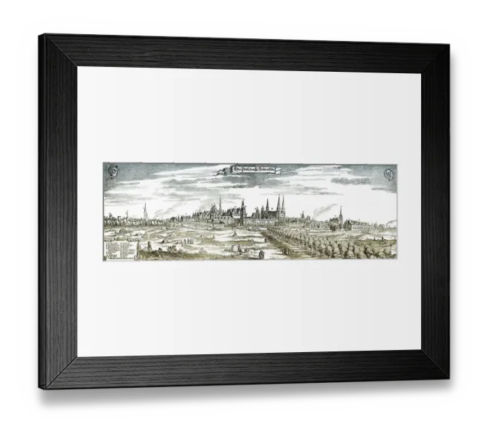 Framed Print : Panoramic view of the Berlin skyline
