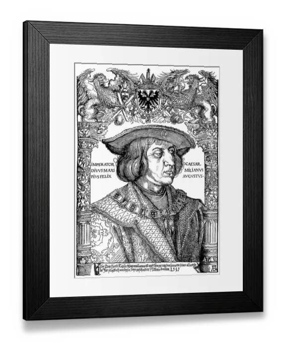 Framed Print : Maximilian I von Habsburg, known as the last knight