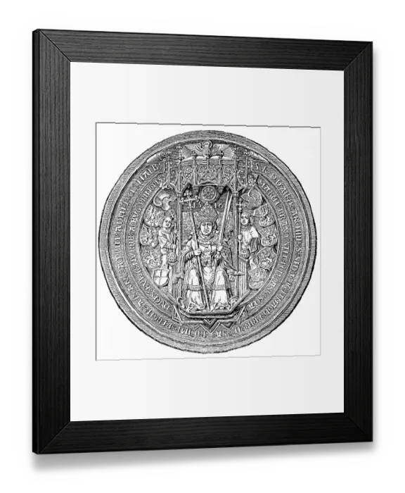 Framed Print : Seal of Albrecht von Hohenzollern
