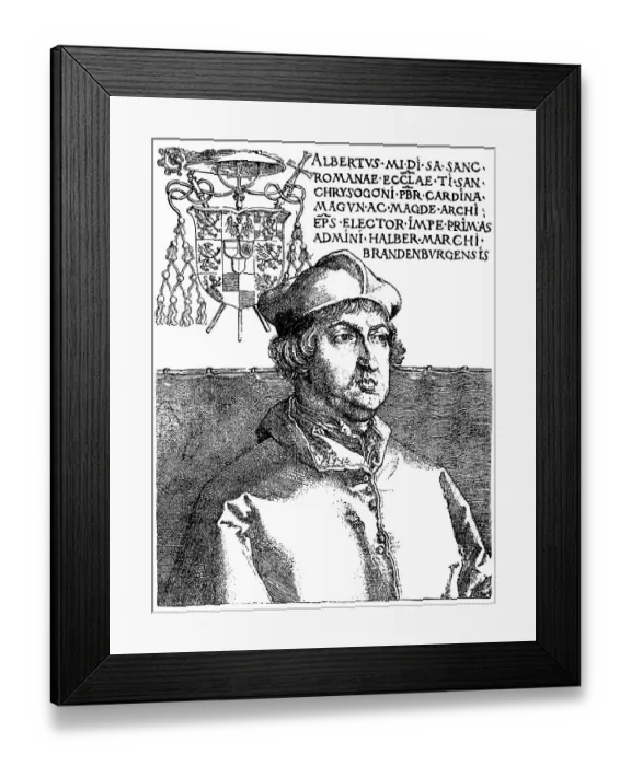 Framed Print : Albrecht von Hohenzollern, 1490 - 1545