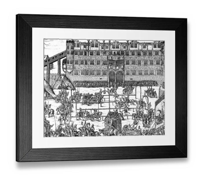 Framed Print : Festival at the Brandenburger Court