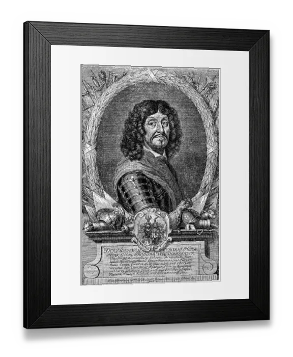 Framed Print : George von Derfflinger, 1606 - 1695