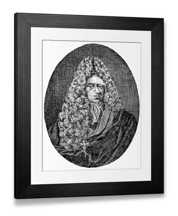Framed Print : Portrait of Johann von Besser, 1654 to 1729 Framed Print : Portrait of Johann von Besser, 1654 to 1729