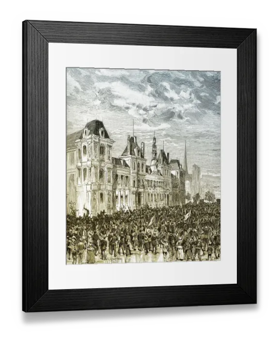 Framed Print : Proclamation of the Communards on 28 March 1871
