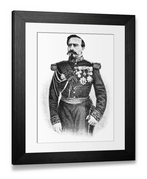 Framed Print : Charles-Denis-Sauter Bourbaki, 1816-1897