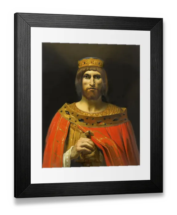 Framed Print : Theuderic I, Thierry I or Theuderich I