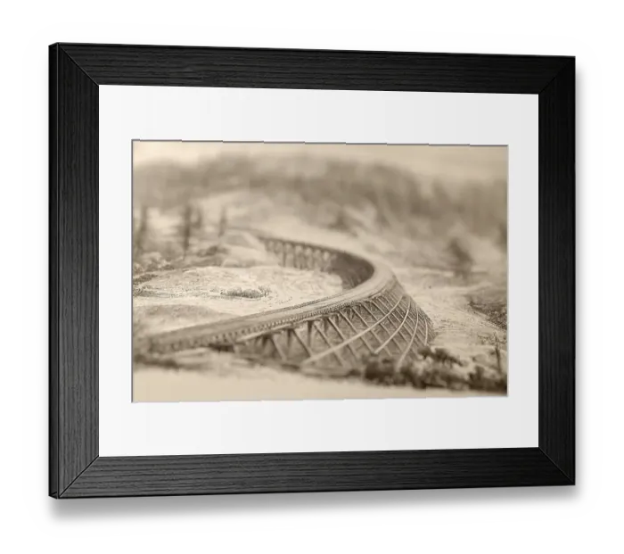 Framed Print : Vintage (public domain) book engraving photographed in a way to give illusion of depth