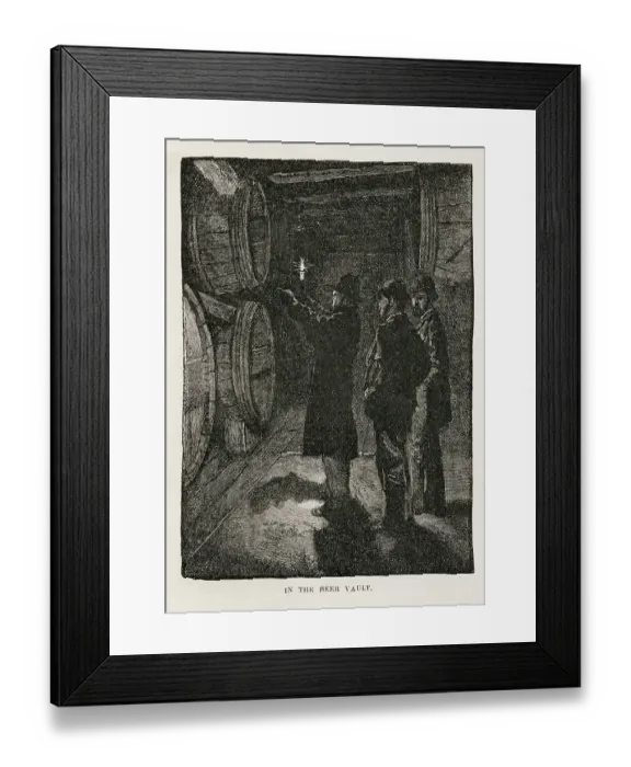 Framed Print : Beer Vault of a Brewery in Milwaukee Framed Print : Beer Vault of a Brewery in Milwaukee