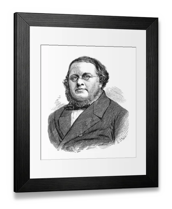 Framed Print : Peter Christen Asbjornsen (1812-1885) was a Norwegian writer and scholar Framed Print : Peter Christen Asbjornsen (1812-1885) was a Norwegian writer and scholar