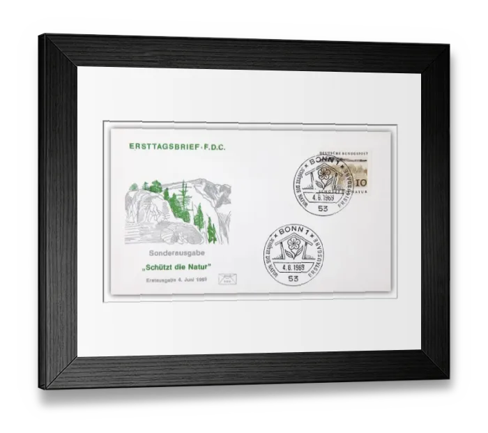 Framed Print : First day cover, special edition