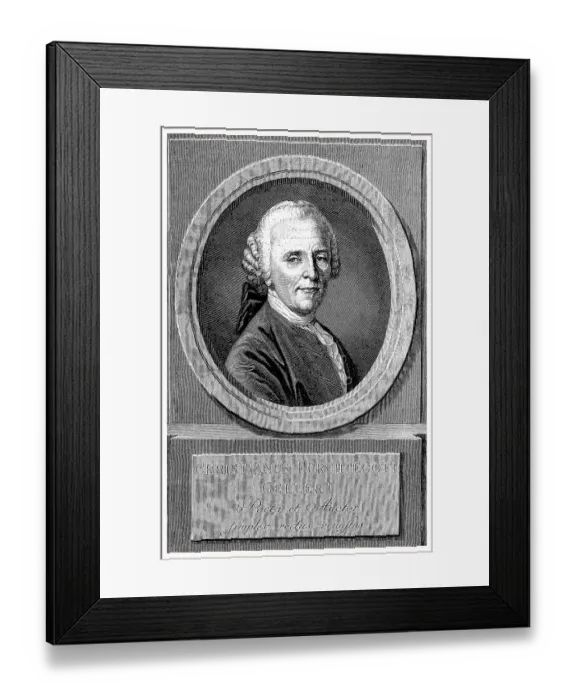 Framed Print : Christian Fuerchtegott Gellert Framed Print : Christian Fuerchtegott Gellert
