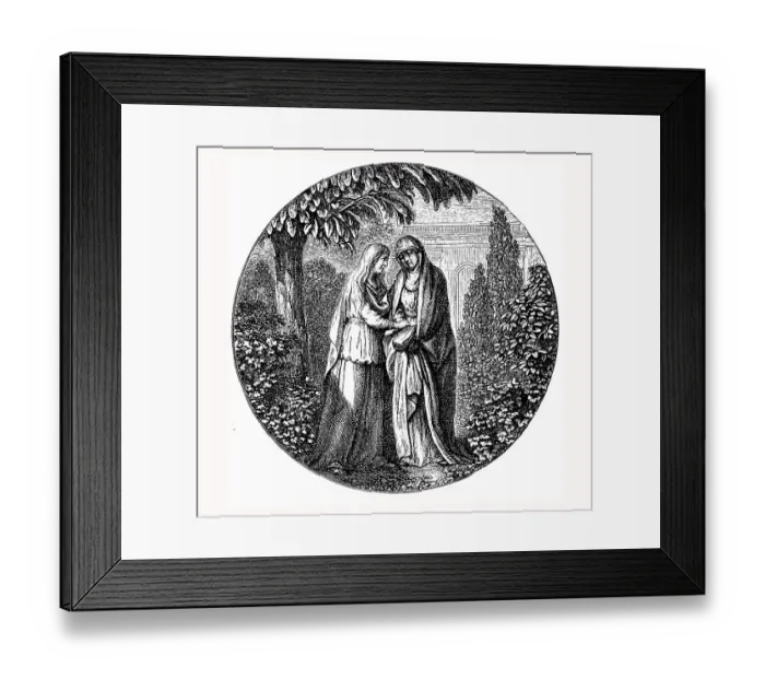 Framed Print : Title vignette by Chodowiecki to Kopstock's Messiah