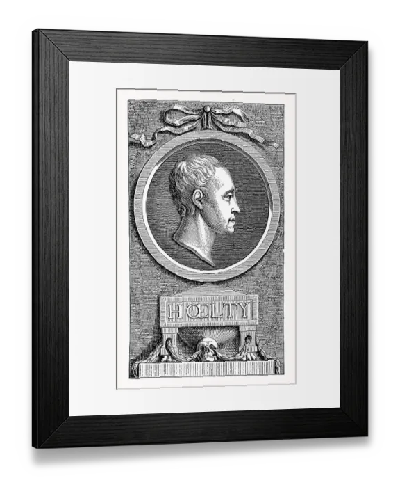 Framed Print : Hoelty's portrait by Chodowiecki