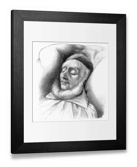 Framed Print : August Wilhelm von Schlegel in death Framed Print : August Wilhelm von Schlegel in death