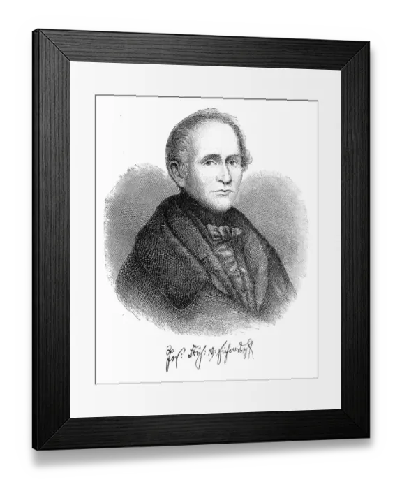 Framed Print : Joseph Freiherr von Eichendorff