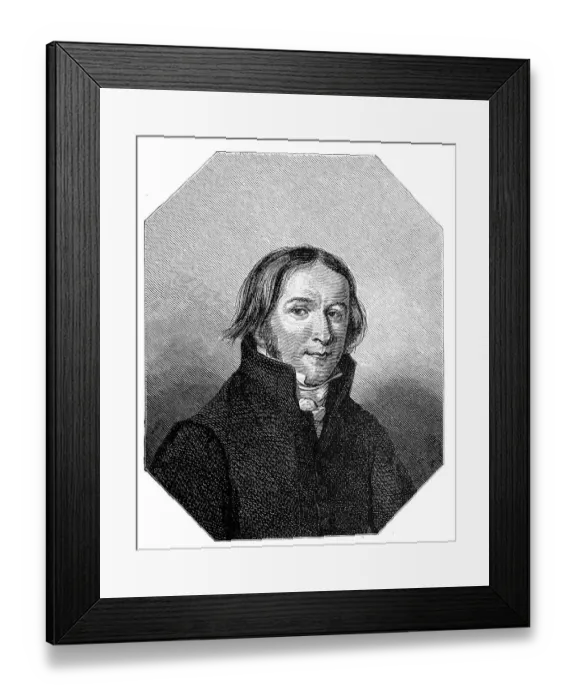 Framed Print : Ernst Moritz Arndt, after a portrait from 1817 Framed Print : Ernst Moritz Arndt, after a portrait from 1817