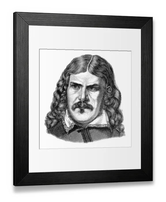 Framed Print : Friedrich Rueckert in younger years