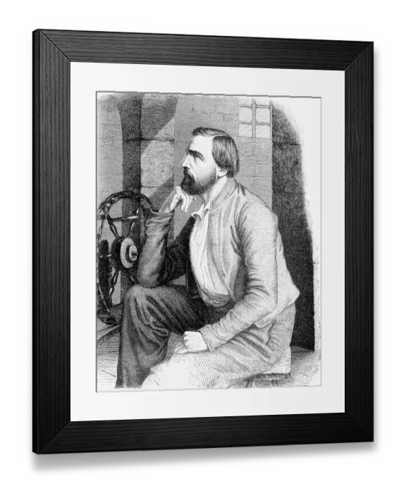 Framed Print : Kinkel as a prisoner in Naugard Framed Print : Kinkel as a prisoner in Naugard